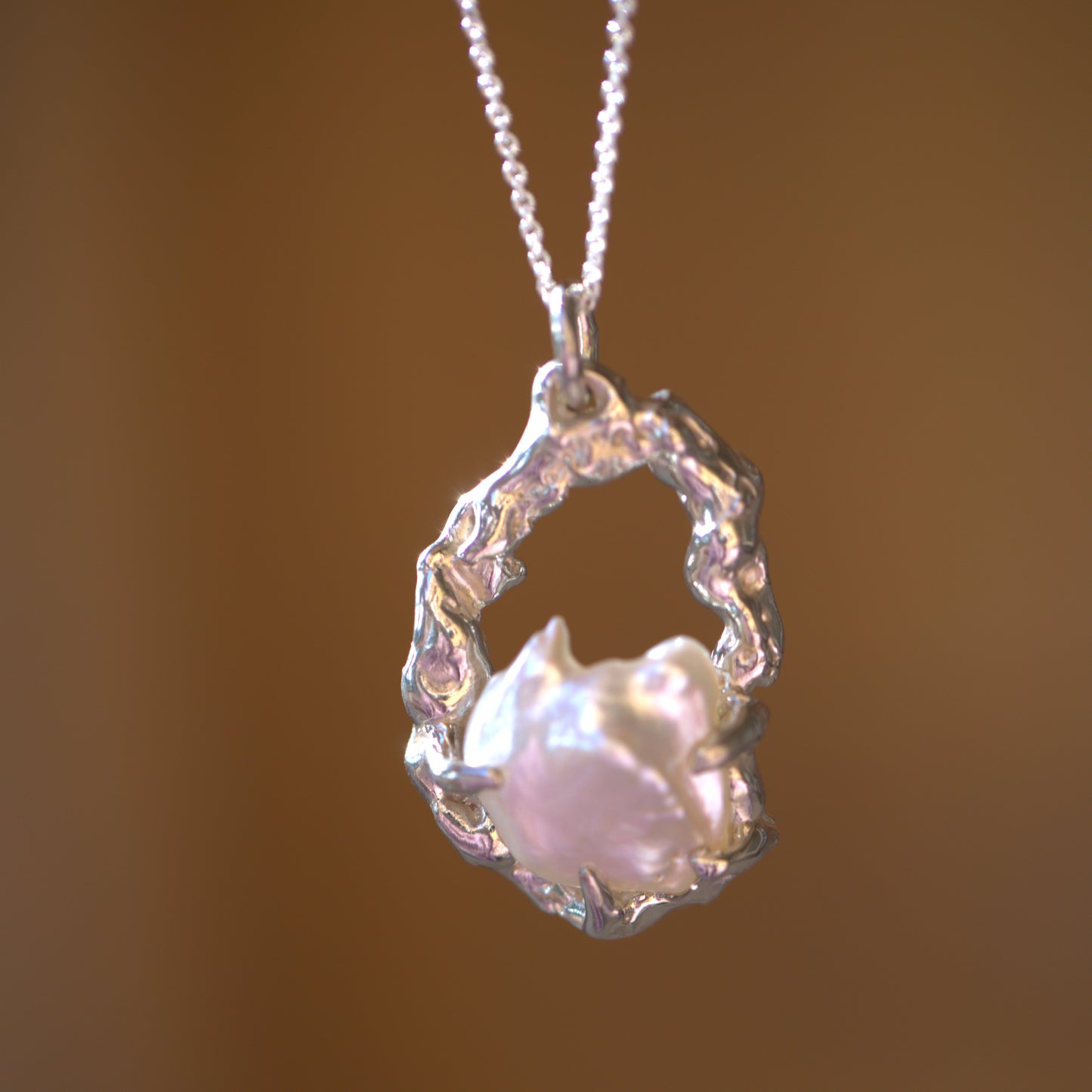 Molten Pearl Necklace