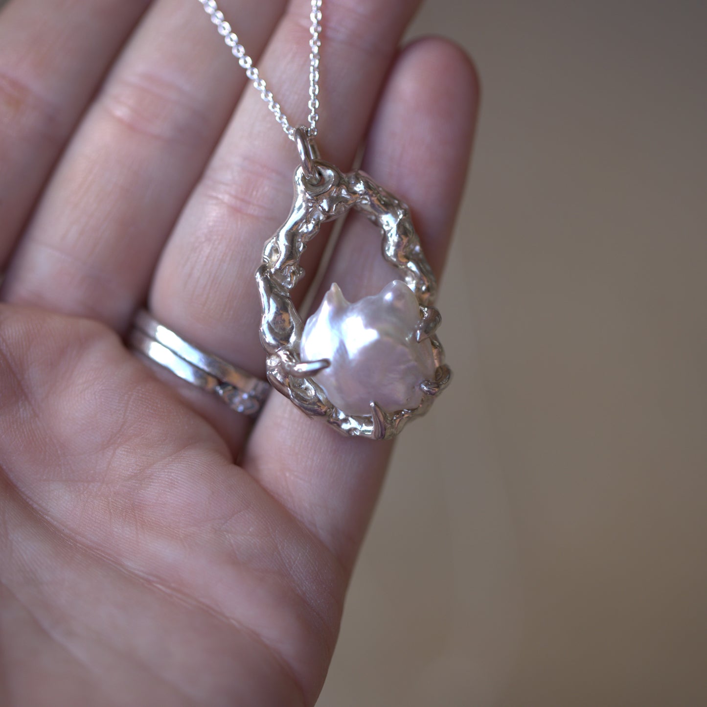 Molten Pearl Necklace