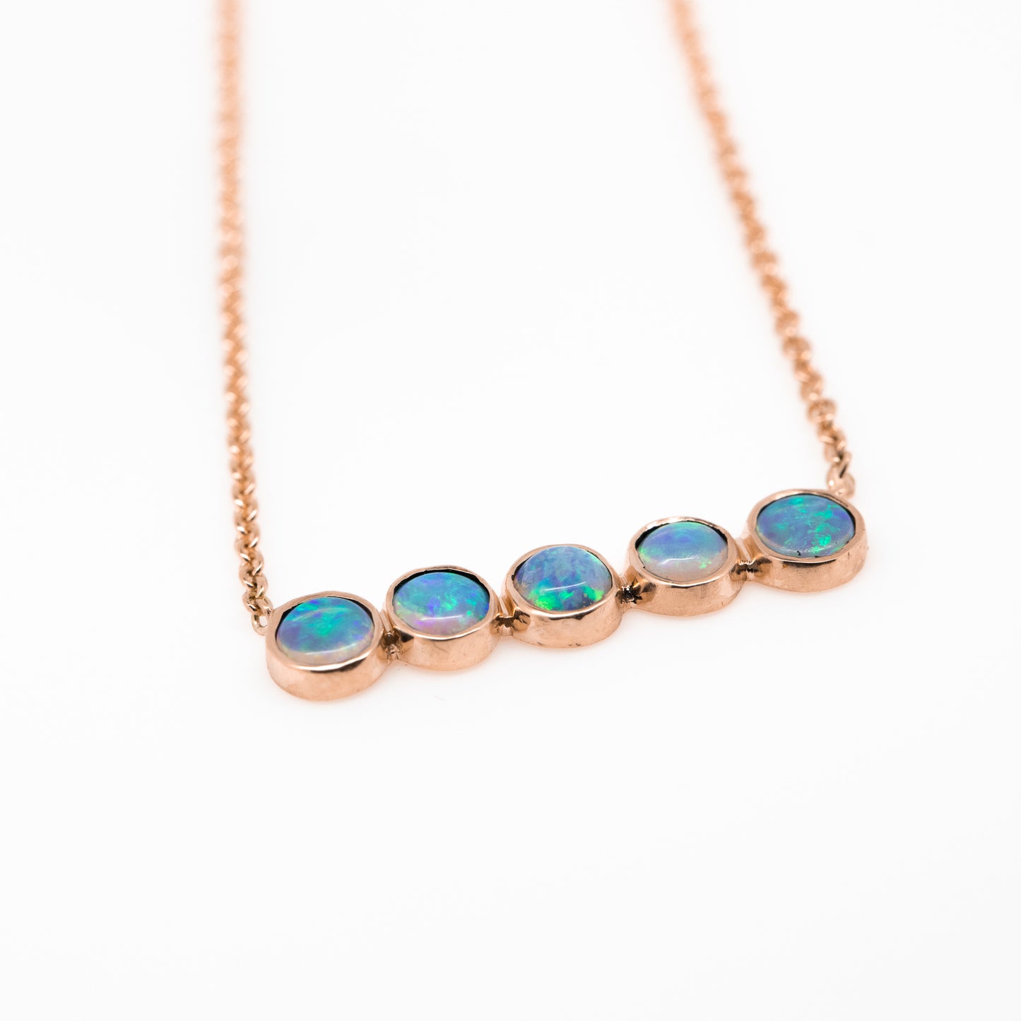 Opal Blue Green Necklace