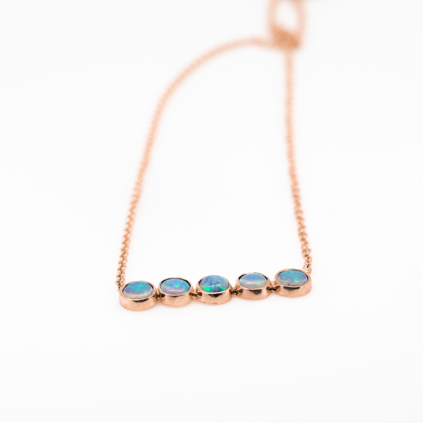 Opal Blue Green Necklace