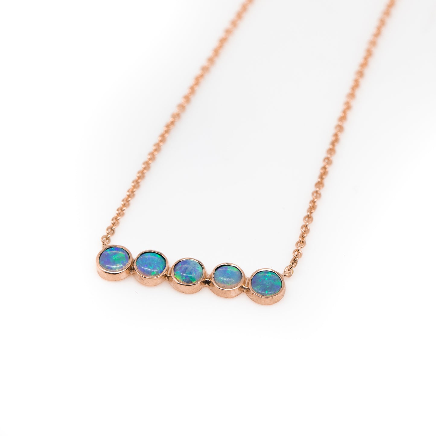 Opal Blue Green Necklace