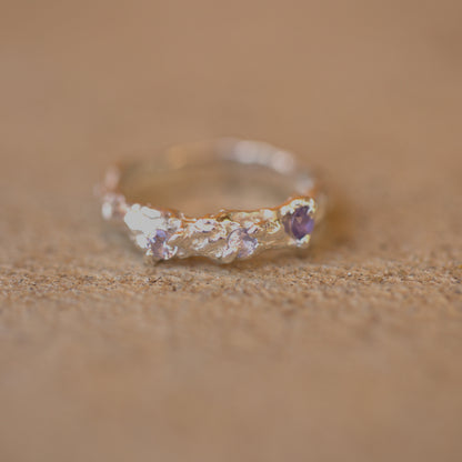 Dainty 3 Sapphire Ring