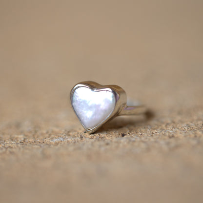 Heart Pearl Ring