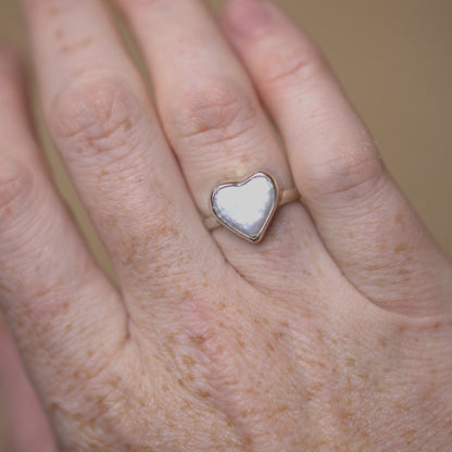 Heart Pearl Ring