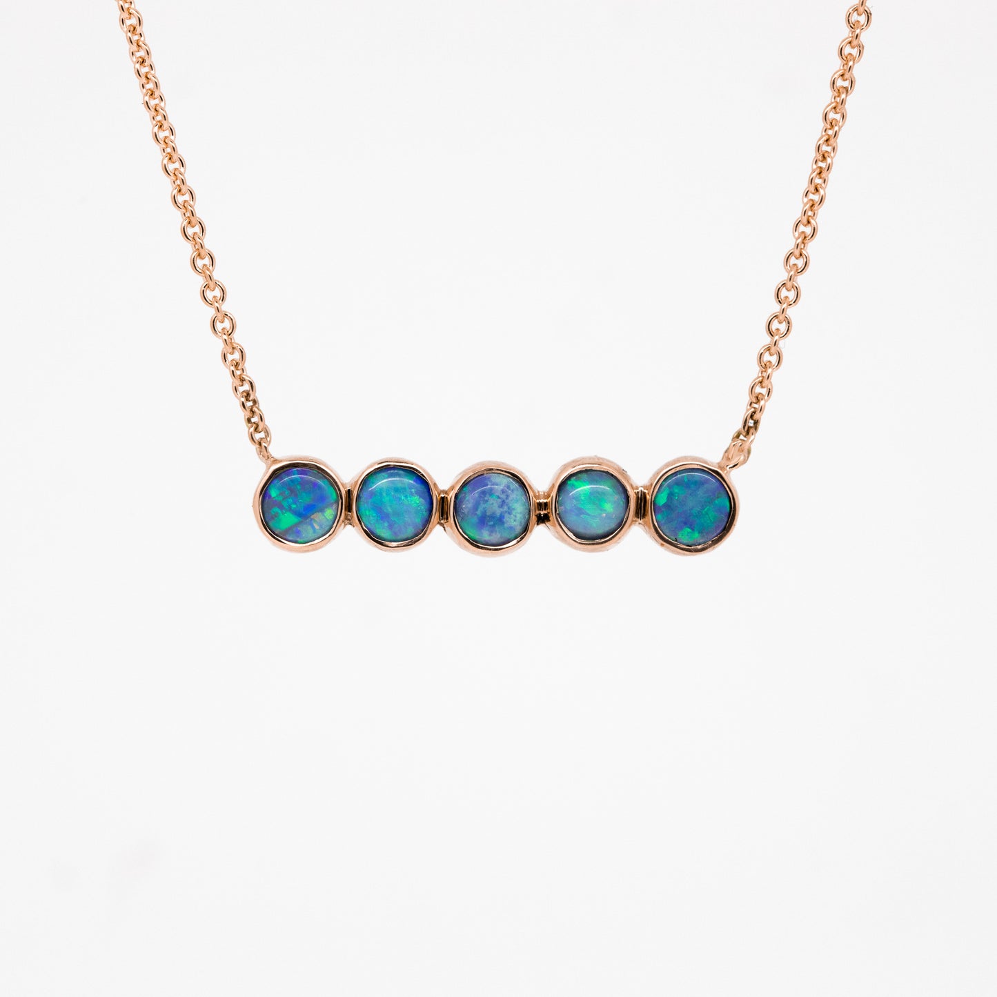 Opal Blue Green Necklace