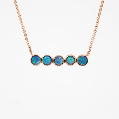 Opal Blue Green Necklace