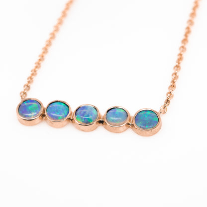 Opal Blue Green Necklace