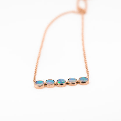Opal Blue Green Necklace