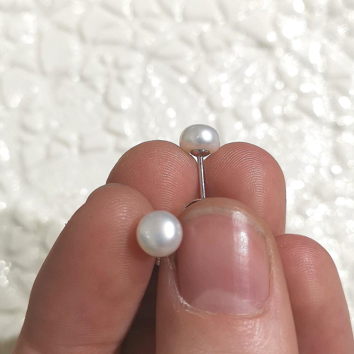 Pearl Studs Buttons 6mm