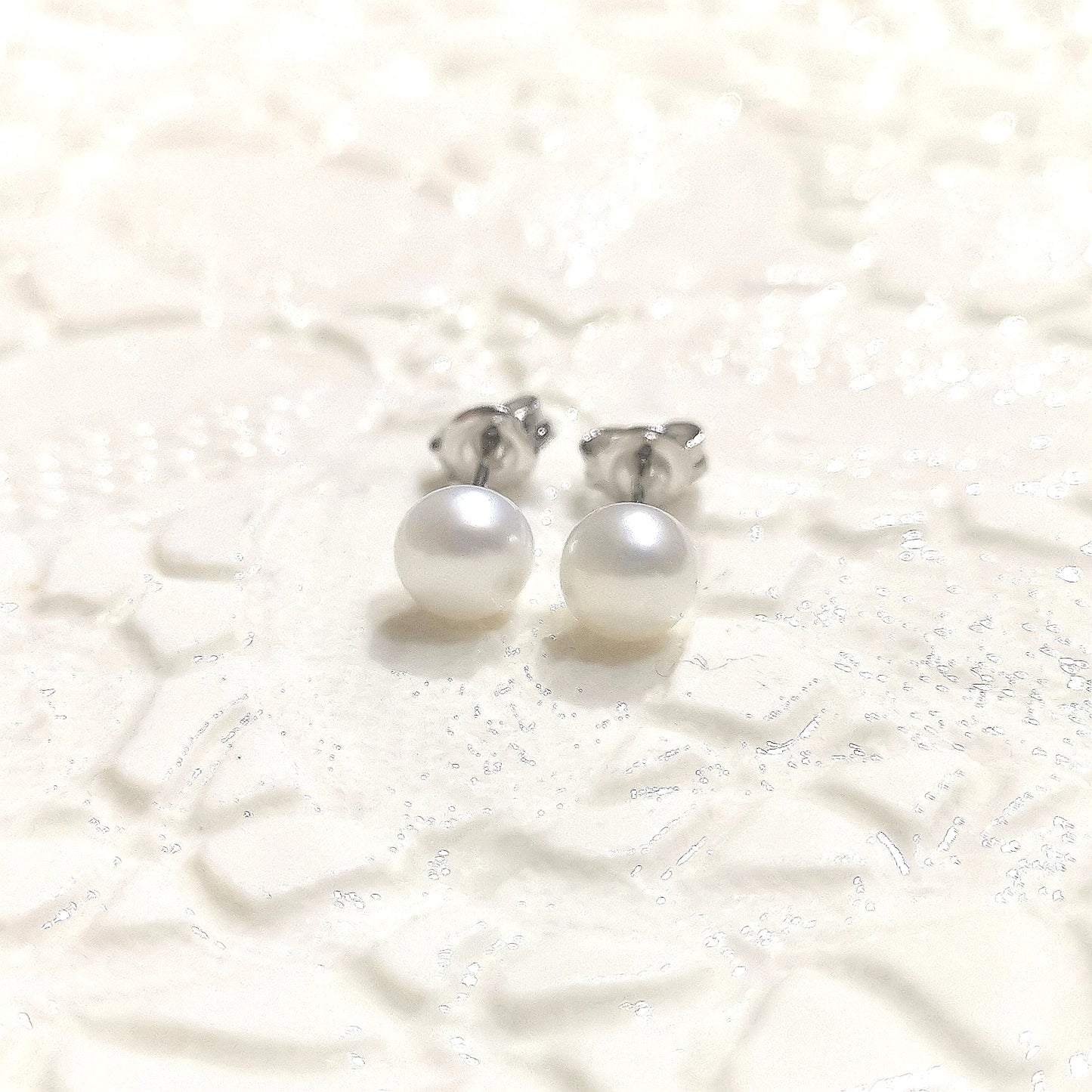 Pearl Studs Buttons 6mm